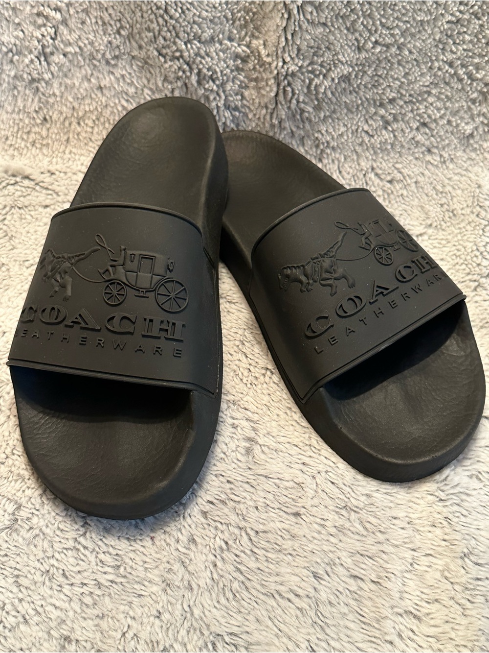 Coach Rexy & Carriage Slides - Men's Size 7